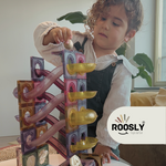 Roosly Magnetisch speelgoed 73stuk - Magnetic tiles Knikkerbaan - Montessori speelgoed - Magnetische Bouwstenen - Sinterklaas Cadeau