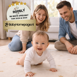 Roosly Speelmat Baby - Speelkleed Baby - Inclusief Opbergtas - babygym - kruipmat - playmat - Dubbelzijdig en opvouwbare Foam XPE 180 x 200 cm - speelgoed - Veilig & Zacht - model KING Beige