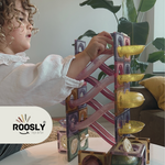 Roosly Magnetisch speelgoed 73stuk - Magnetic tiles Knikkerbaan - Montessori speelgoed - Magnetische Bouwstenen - Sinterklaas Cadeau