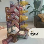 Roosly Magnetisch speelgoed 73stuk - Magnetic tiles Knikkerbaan - Montessori speelgoed - Magnetische Bouwstenen - Sinterklaas Cadeau