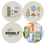 Roosly Magnetisch speelgoed 28stuk - Magnetic tiles - Montessori speelgoed - Magnetische Bouwstenen - Sinterklaas Cadeau
