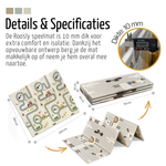 Roosly Speelmat Baby - Speelkleed Baby - Inclusief Opbergtas - babygym - Dubbelzijdig en opvouwbare Foam XPE 180 x 200 cm - speelgoed - Veilig & Zacht - model Llama