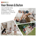 Roosly Speelmat Baby - Speelkleed Baby - Inclusief Opbergtas - babygym - Dubbelzijdig en opvouwbare Foam XPE 180 x 200 cm - speelgoed - Veilig & Zacht - model Safari