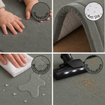 Roosly Speelmat Baby - Fluwelen Speelkleed baby - speeltapijt - kruipmat - playmat - Extra Dik Traagschuim 3 cm - Antislip - Zacht & Veilig - 150 x 200 cm - Stone Grey