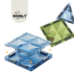 Roosly Magnetisch speelgoed 28stuk - Magnetic tiles - Montessori speelgoed - Magnetische Bouwstenen - Sinterklaas Cadeau