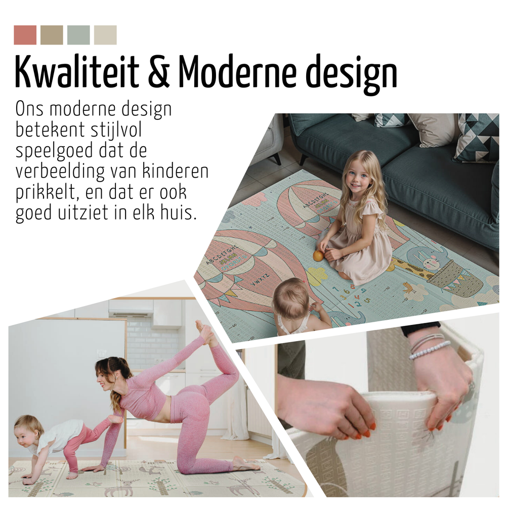 Little Toby Speelmat Baby - Speelkleed Foam - 180 x 180 cm - Blauw Little Toby Speelmat Baby - Speelkleed Foam - 180 x 180 cm - Blauw