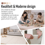 Roosly Speelmat Baby - Speelkleed Baby - Inclusief Opbergtas - babygym - kruipmat - playmat - Dubbelzijdig en opvouwbare Foam XPE 180 x 200 cm - speelgoed - Veilig & Zacht - model KING Beige