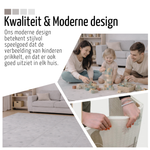 Roosly Speelmat Baby - Speelkleed Baby - Inclusief Opbergtas - babygym - Dubbelzijdig en opvouwbare Foam XPE 180 x 200 cm - speelgoed - Veilig & Zacht - model KING Gray