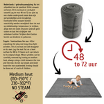 Roosly Speelmat Baby - Fluwelen Speelkleed baby - speeltapijt - kruipmat - playmat - Extra Dik Traagschuim 3 cm - Antislip - Zacht & Veilig - 150 x 200 cm - Stone Grey