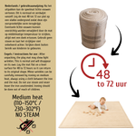 Roosly Speelmat Baby - Fluwelen Speelkleed baby - speeltapijt - kruipmat - playmat - Extra Dik Traagschuim 3 cm - Antislip - Zacht & Veilig - 150 x 200 cm - Sand Beige