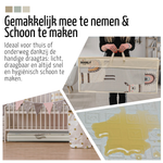 Roosly Speelmat Baby - Speelkleed Baby - Inclusief Opbergtas - babygym - Dubbelzijdig en opvouwbare Foam XPE 180 x 200 cm - speelgoed - Veilig & Zacht - model Llama