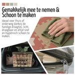 Roosly Speelmat Baby - Speelkleed Baby - babygym - Foam vloerpuzzel 145 x 145 cm - Opstaande Rand - Inclusief Opbergtas - speelgoed -Veilig & Zacht - Dino - Pastel