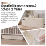 Roosly Speelmat Baby - Speelkleed Baby - Inclusief Opbergtas - babygym - kruipmat - playmat - Dubbelzijdig en opvouwbare Foam XPE 180 x 200 cm - speelgoed - Veilig & Zacht - model KING Beige