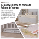 Roosly Speelmat Baby - Speelkleed Baby - Inclusief Opbergtas - babygym - Dubbelzijdig en opvouwbare Foam XPE 180 x 200 cm - speelgoed - Veilig & Zacht - model KING Gray