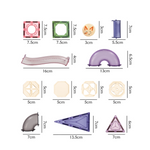 Roosly Magnetisch speelgoed 73stuk - Magnetic tiles Knikkerbaan - Montessori speelgoed - Magnetische Bouwstenen - Sinterklaas Cadeau