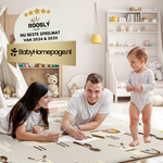 Roosly Speelmat Baby - Speelkleed Baby - Inclusief Opbergtas - babygym - Dubbelzijdig en opvouwbare Foam XPE 180 x 200 cm - speelgoed - Veilig & Zacht - model Llama