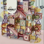 Roosly Magnetisch speelgoed 73stuk - Magnetic tiles Knikkerbaan - Montessori speelgoed - Magnetische Bouwstenen - Sinterklaas Cadeau
