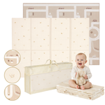 Roosly Speelmat Baby – Model Safari Dubbelzijdige opvouwbare speelmat van hoogwaardig XPE-foam – 180 x 200 x 1 cm – Safari & Jungle